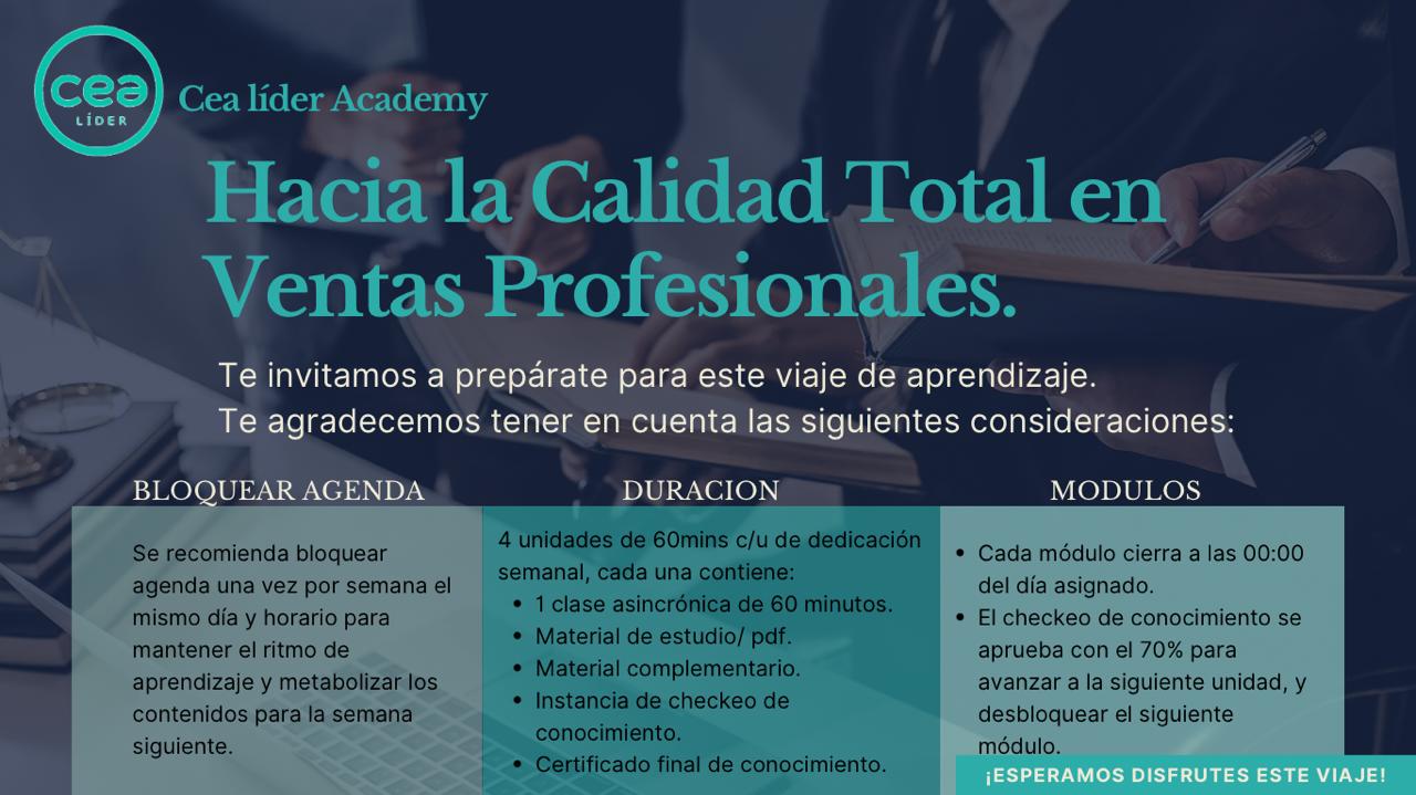 M3 Formación en ventas:"Hacia la calidad total en ventas profesionales"